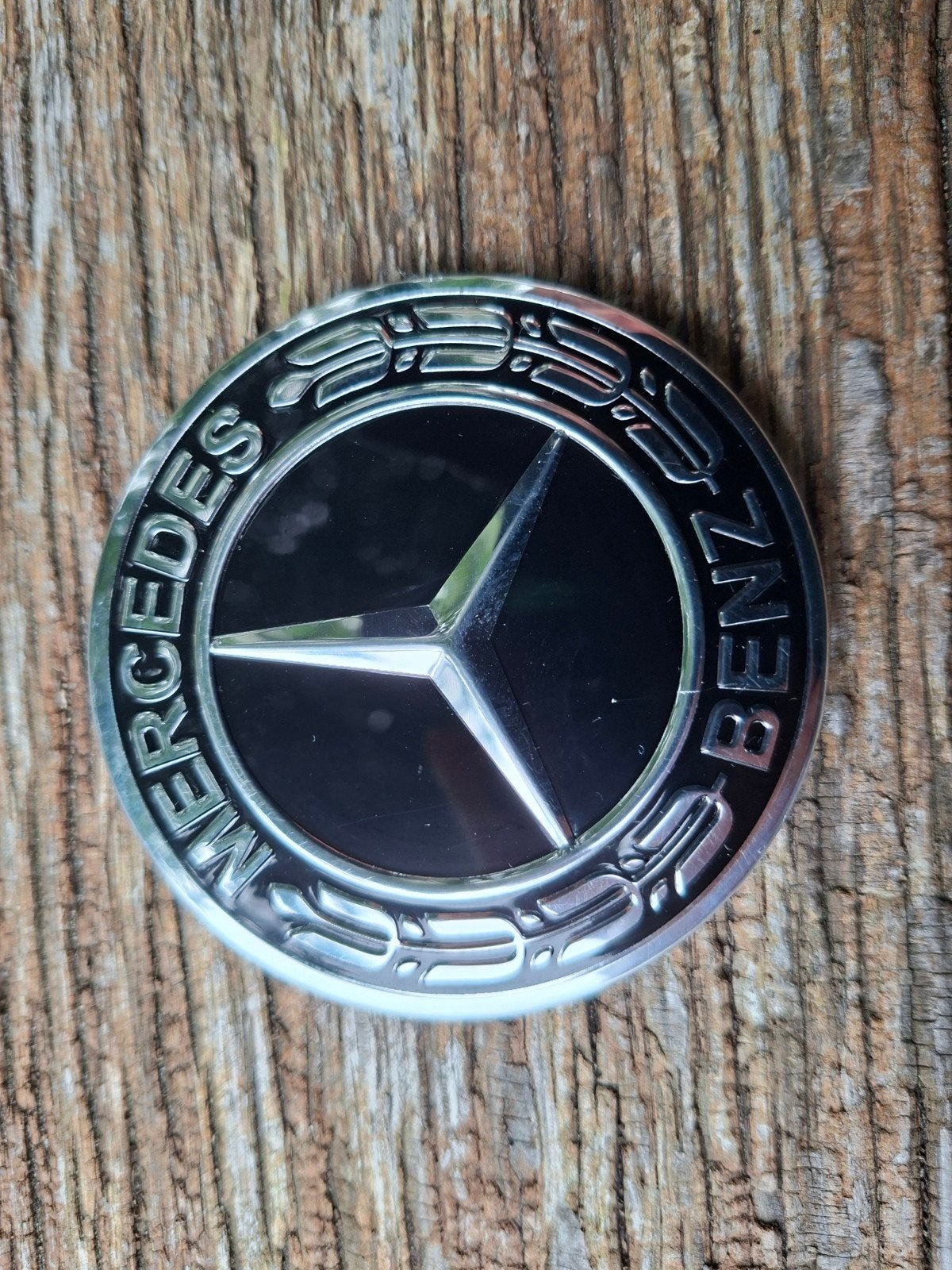 Mercedes-Benz motorkapembleem aluminium, Ophalen of Verzenden