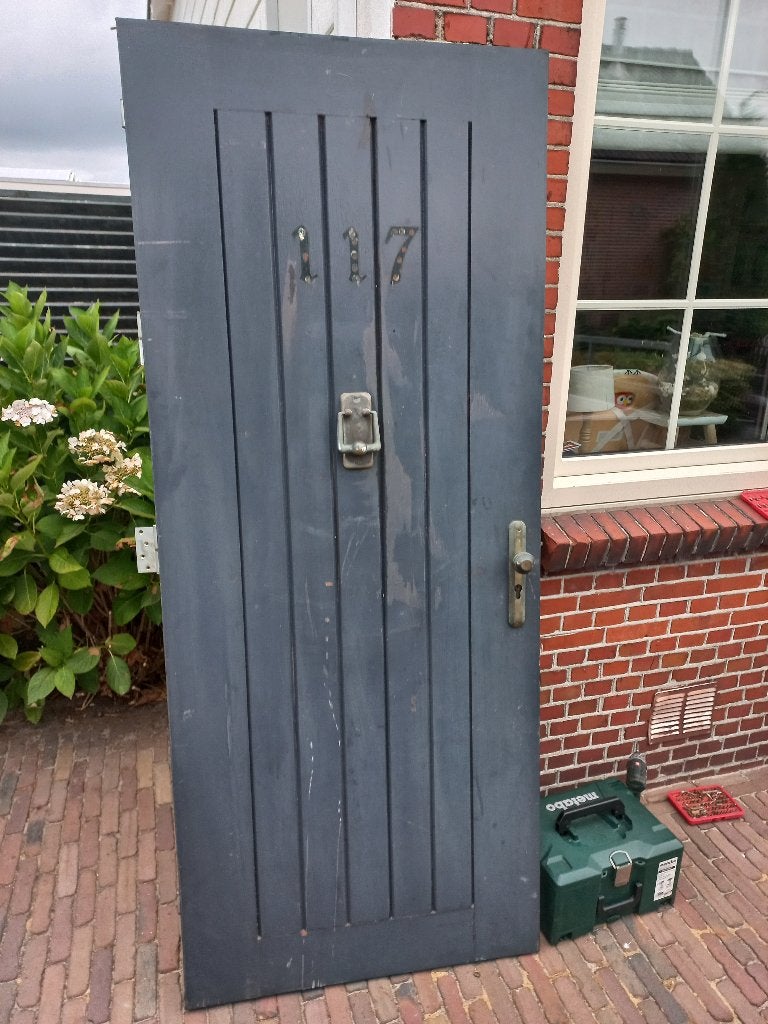 hardhouten deur gebruikt, Ophalen, Gebruikt, 80 tot 100 cm, Buitendeur