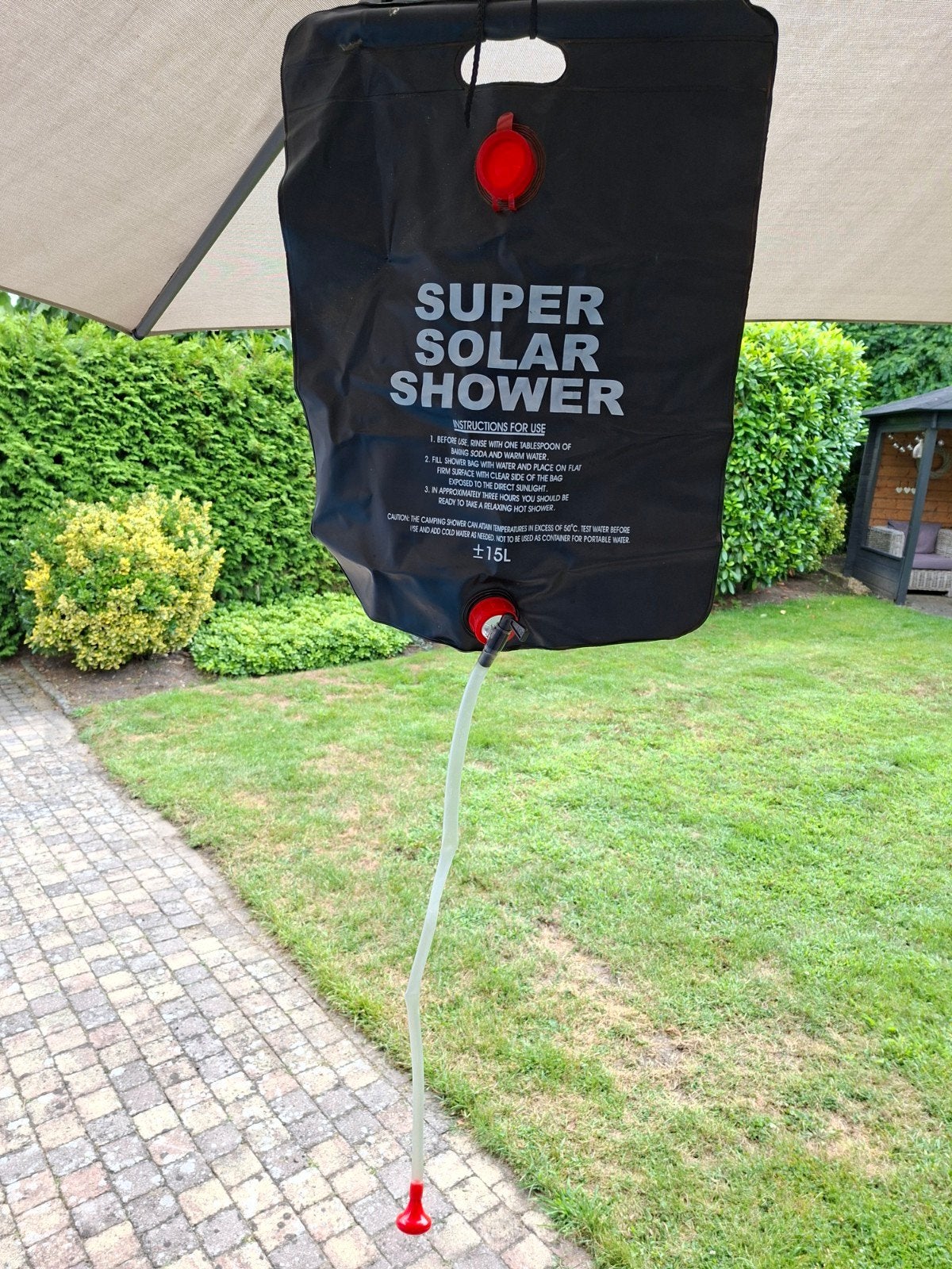 Super Solar Douche - Draagbare Buitendouche 15L, Ophalen, Zo goed als nieuw