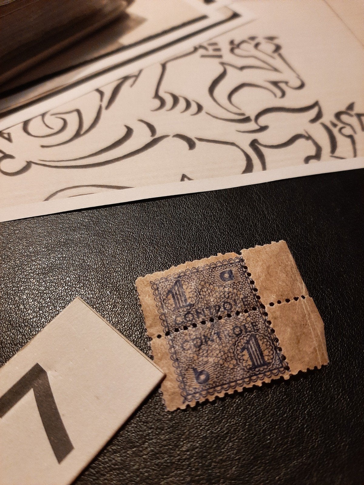 Originele CONTROLE zegels Persoonsbewijs, Verzamelen, Ophalen of Verzenden, Landmacht, Nederland, Boek of Tijdschrift