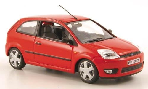 Schaalmodel  Ford Fiesta 2002 rood, Ophalen of Verzenden, Nieuw, Auto