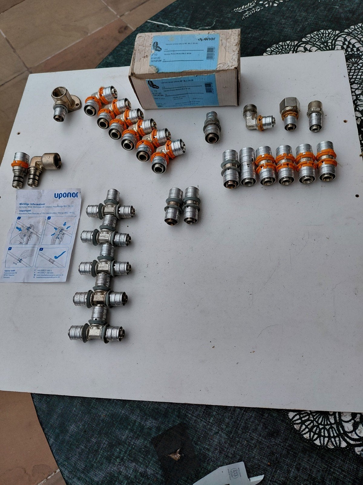 te koop div type uponor en vega knel koppelingen nieuw, Ophalen of Verzenden