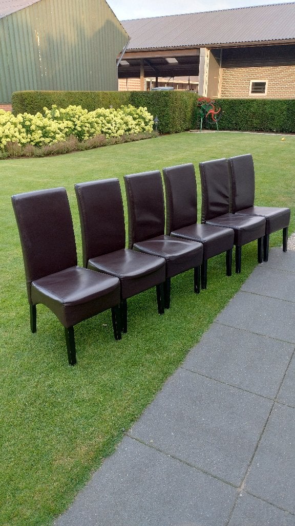 Eetkamerstoelen, Ophalen, Gebruikt, Bruin, Vijf, Zes of meer stoelen