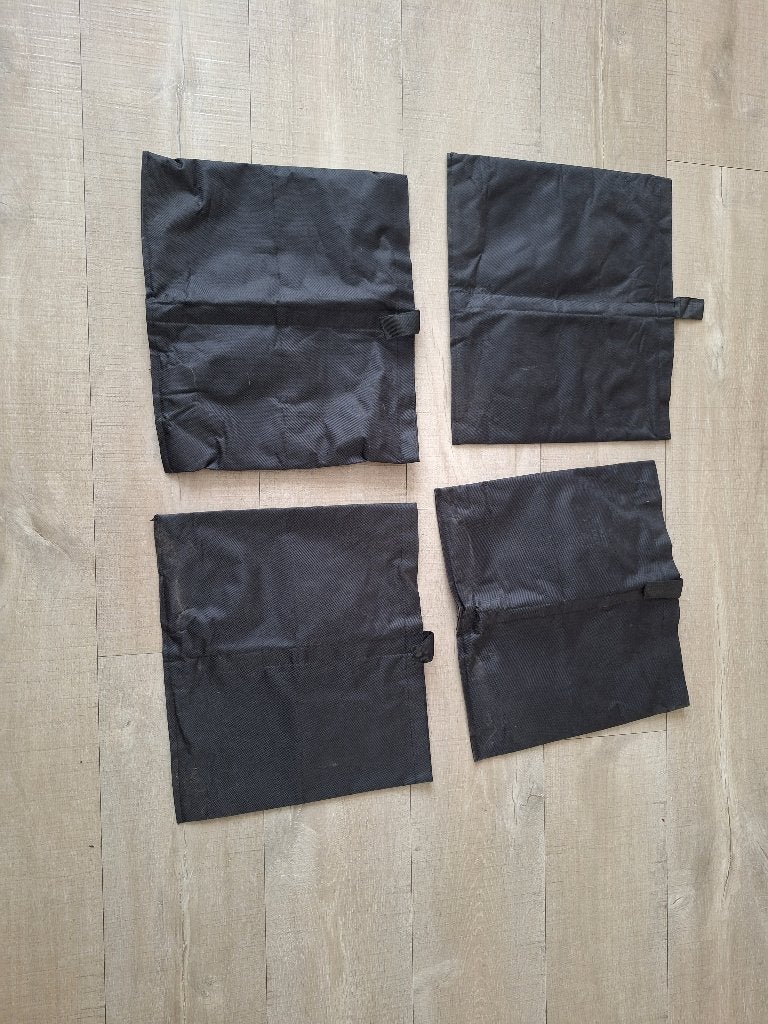 zandzaak voor tent, Ophalen