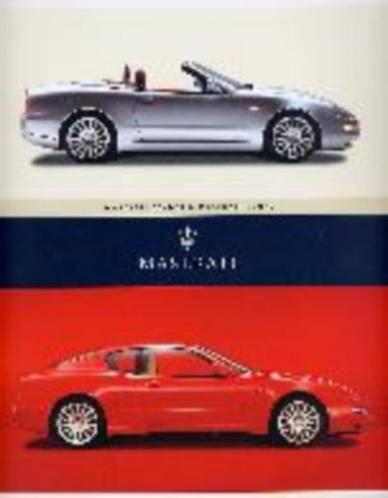 Maserati Coupe en Spyder byzondr fraaie brochure/auto folder, Ophalen, Zo goed als nieuw, Overige merken