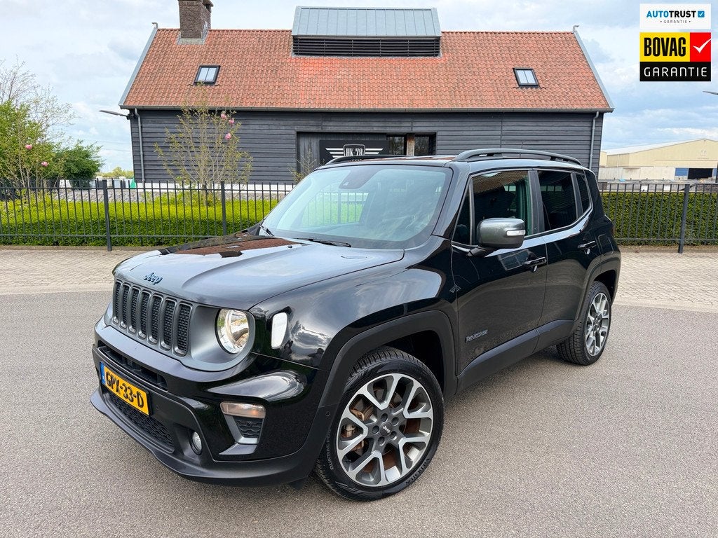 Jeep RENEGADE 4xe AWD 240 Plug-in Hybrid Electric S Automaat, Auto's, Jeep, Automaat, Stof, Gebruikt, Zwart