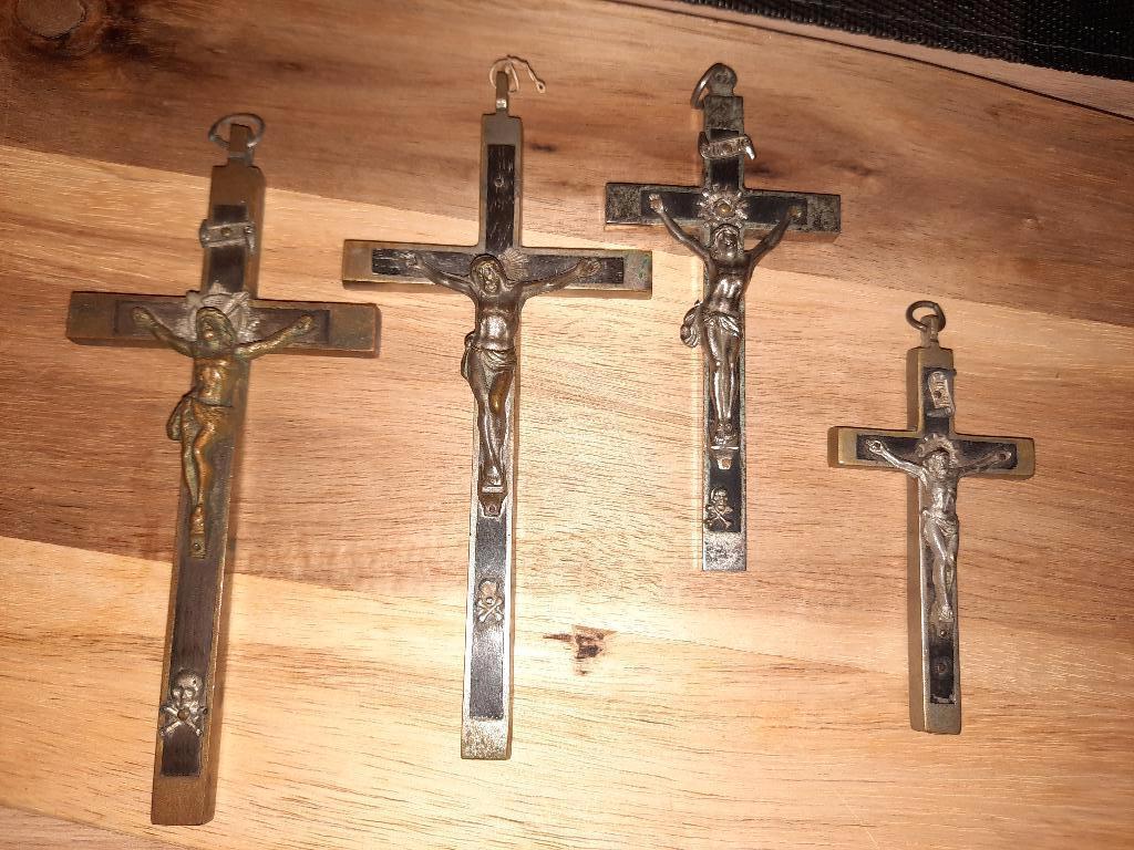 Religieus ketting kruizen, Ophalen of Verzenden, Gebruikt, Sieraad, Christendom | Katholiek