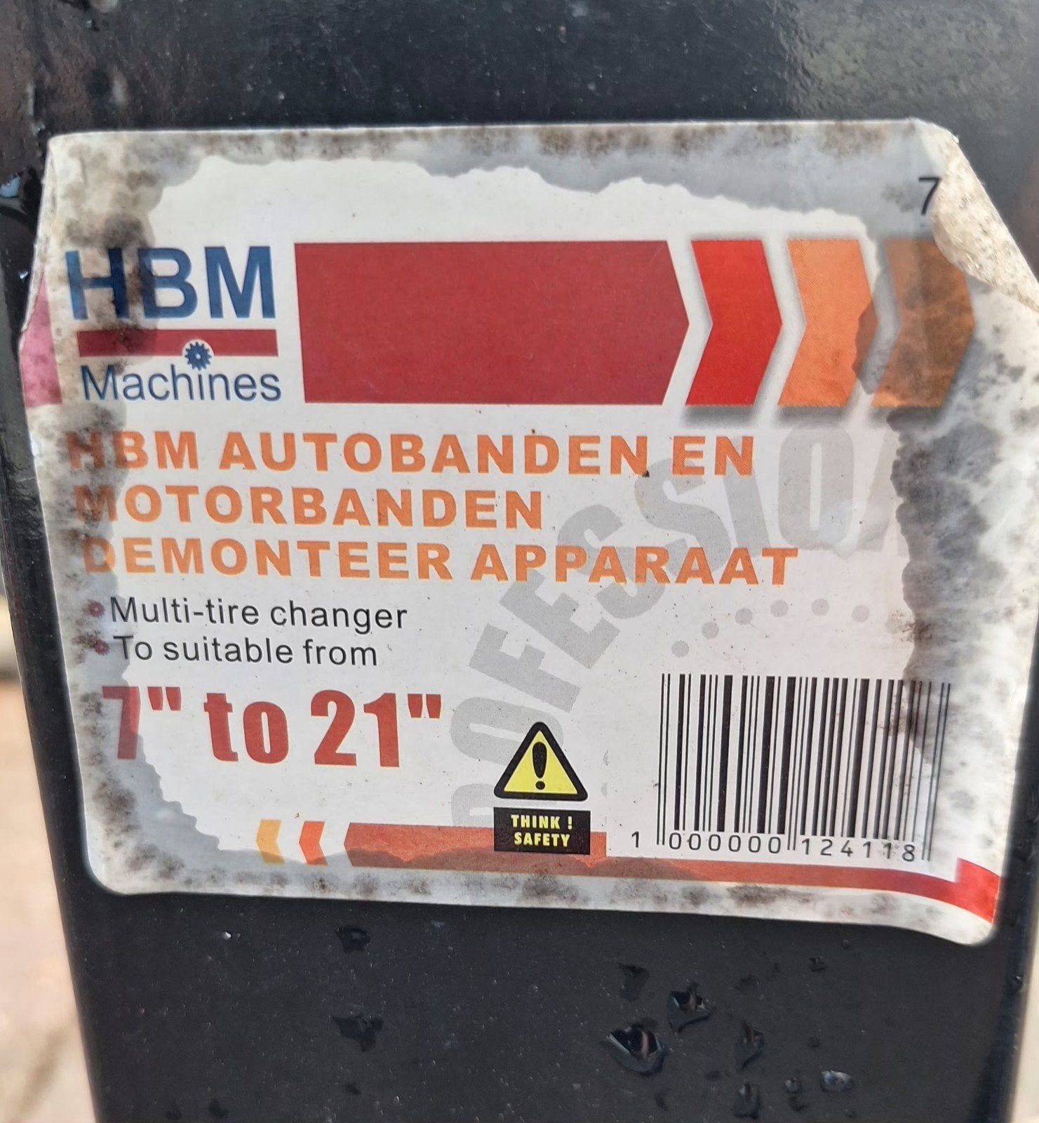 hbm auto+motorbanden demonteren aparaat, Ophalen of Verzenden, Nieuw