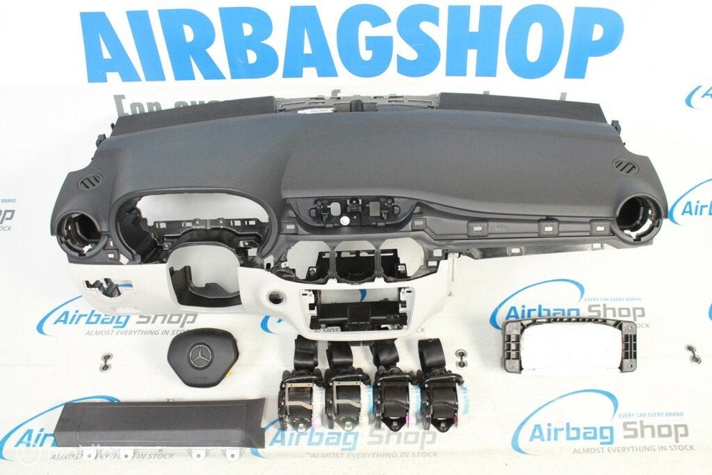 Airbag set - Dashboard zwart wit Mercedes B klasse W246, Gebruikt, Ophalen of Verzenden