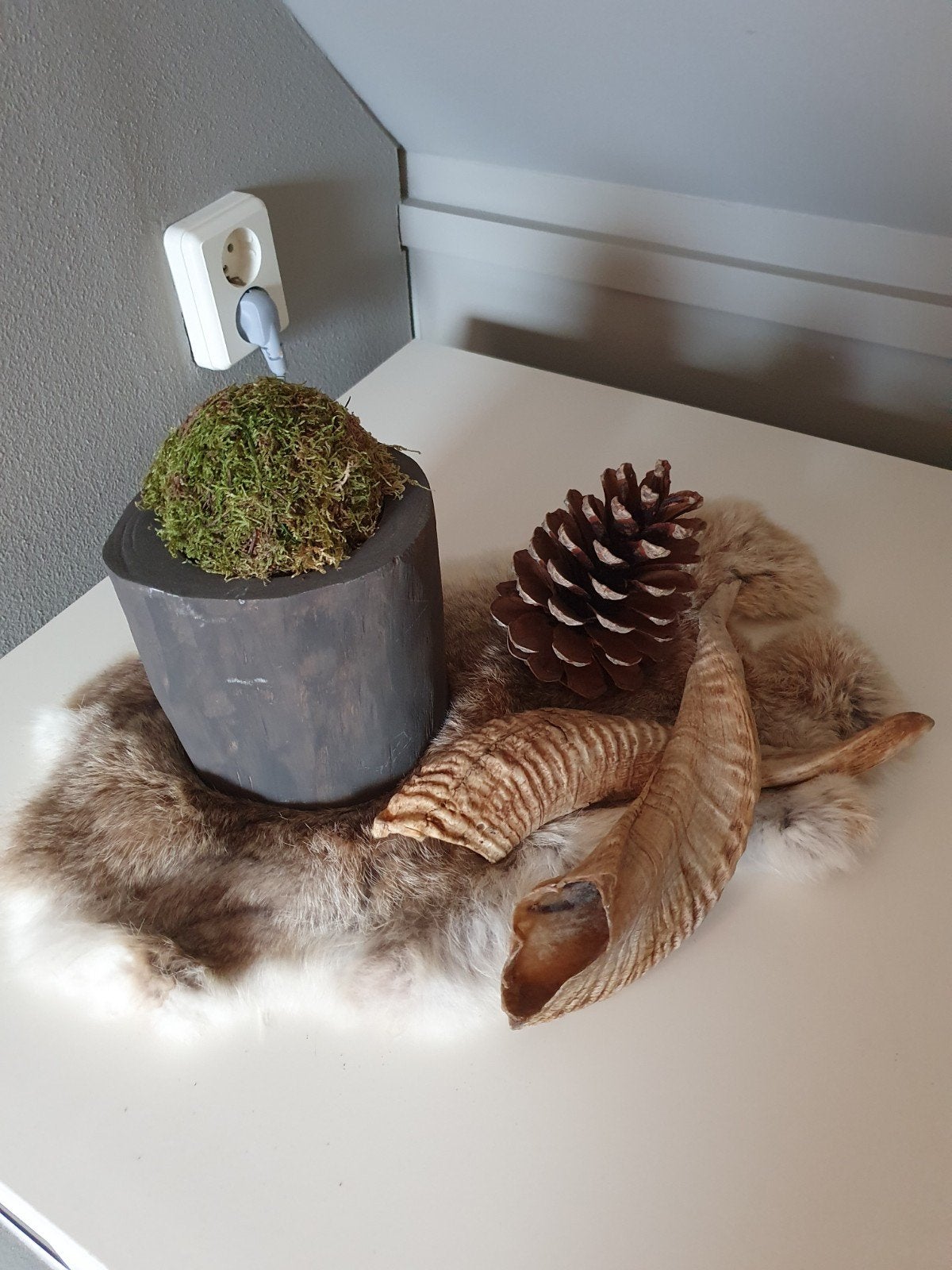 Decoratieset Sober Landelijk Interieur, Ophalen, Gebruikt, Landelijk, Natuurlijk materiaal