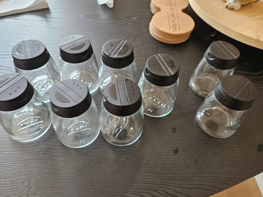 9 specerijenpotjes, waarvan 7 van IKEA, Ophalen of Verzenden