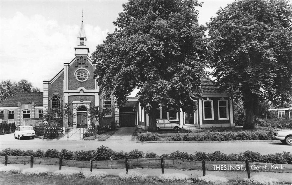 703-380-035 Thesinge Geref Kerk, Verzamelen, Ophalen of Verzenden, Voor 1920, Groningen