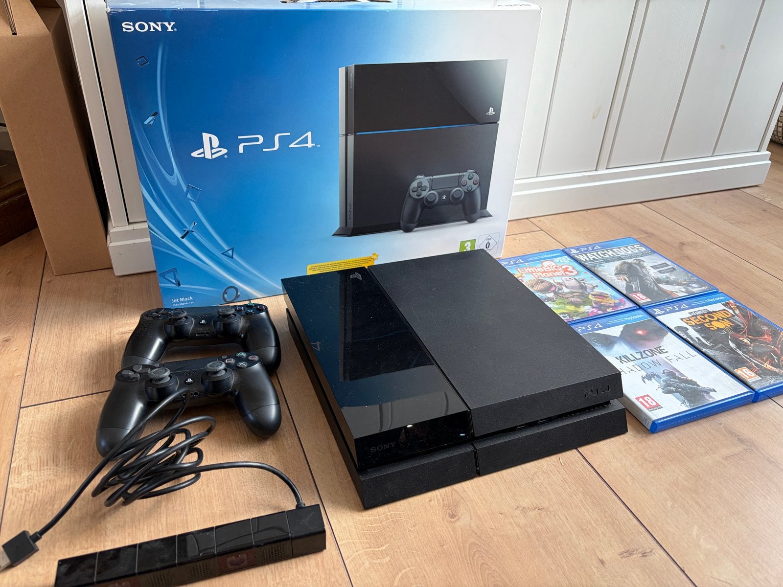 Sony PlayStation 4 (PS4) Original 500GB met 2 controllers en, Ophalen, Met 2 controllers, Original, 500 GB
