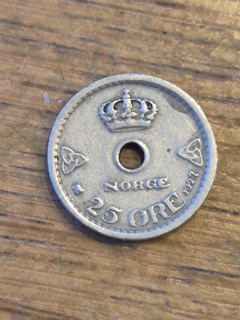 Noorwegen - 25 Ore 1927, Verzenden, Overige landen, Losse munt