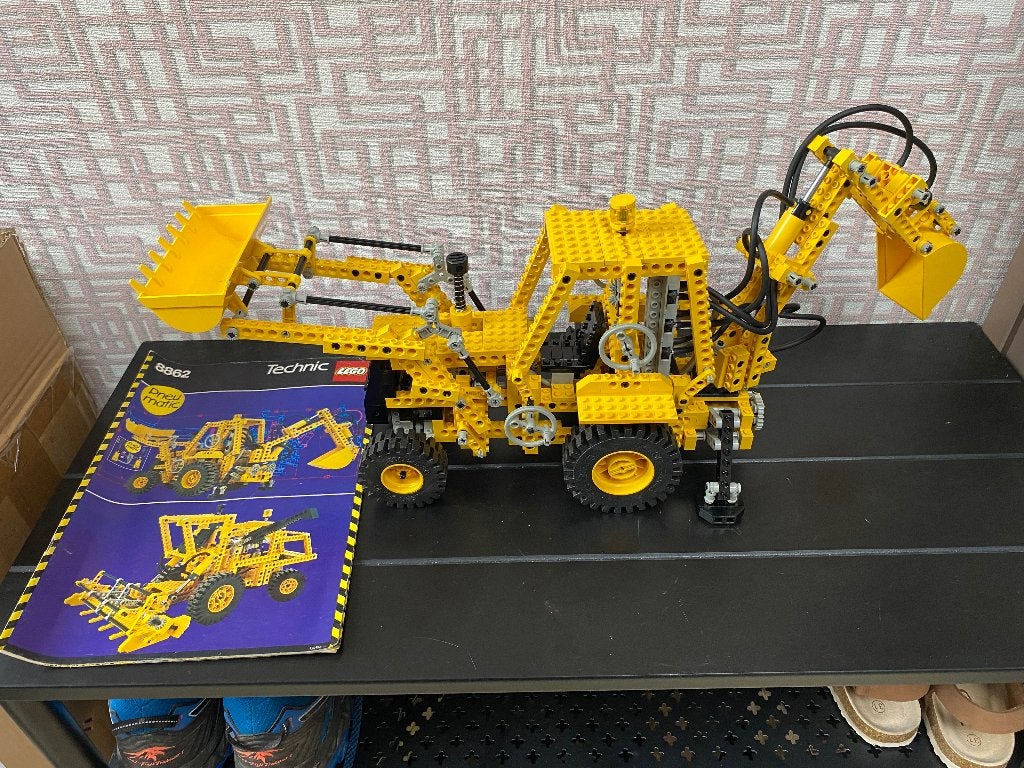 Lego Technic 8862 Backhoe (compleet), Kinderen en Baby's, Ophalen, Lego, Inclusief instructies, Zo goed als nieuw