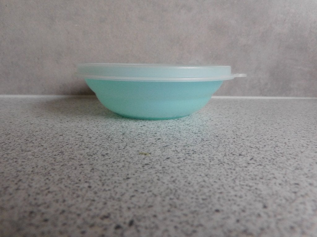 Tupperware Schaal 200 ml. Vintage Turquoise, Ophalen of Verzenden, Gebruikt, Groen, Schaal