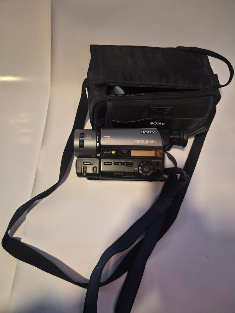 Sony Handycam Video 8 XR - Vintage Camcorder met Tas, Audio, Tv en Foto, Videocamera's Analoog, Ophalen of Verzenden, 8mm, Camera
