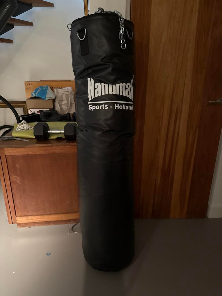 Hanumat Bokszak 150cm 40kilo met ketting - Zo goed als nieuw, Ophalen, Zo goed als nieuw, Bokszak