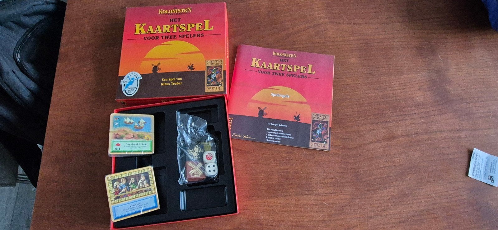Kolonisten van Catan kaartspel, Een of twee spelers, Ophalen, Nieuw
