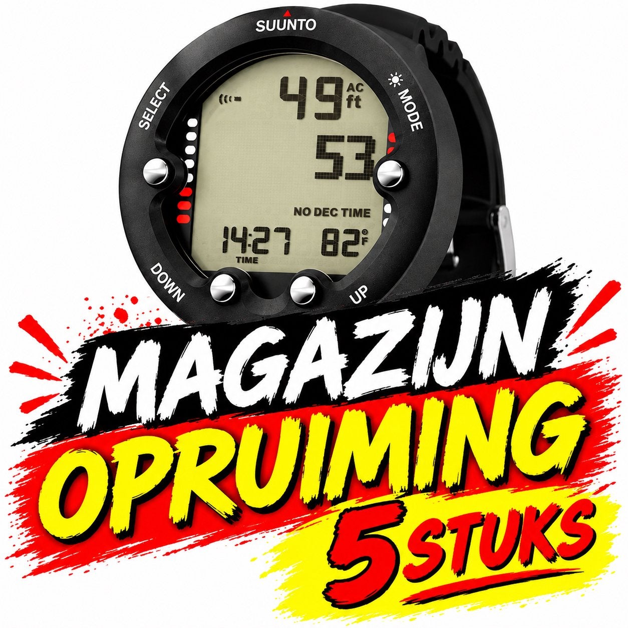 Suunto Duikcomputer ZOOP NOVO ZWART P /STUK, Ophalen of Verzenden, Nieuw, Duikcomputer
