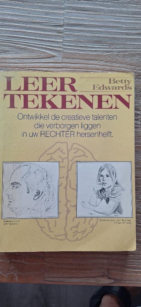 Boek ,, Leer tekenen,, van Betty Edwards, Hobby en Vrije tijd, Tekenen, Ophalen of Verzenden, Gebruikt, Boek of Gids