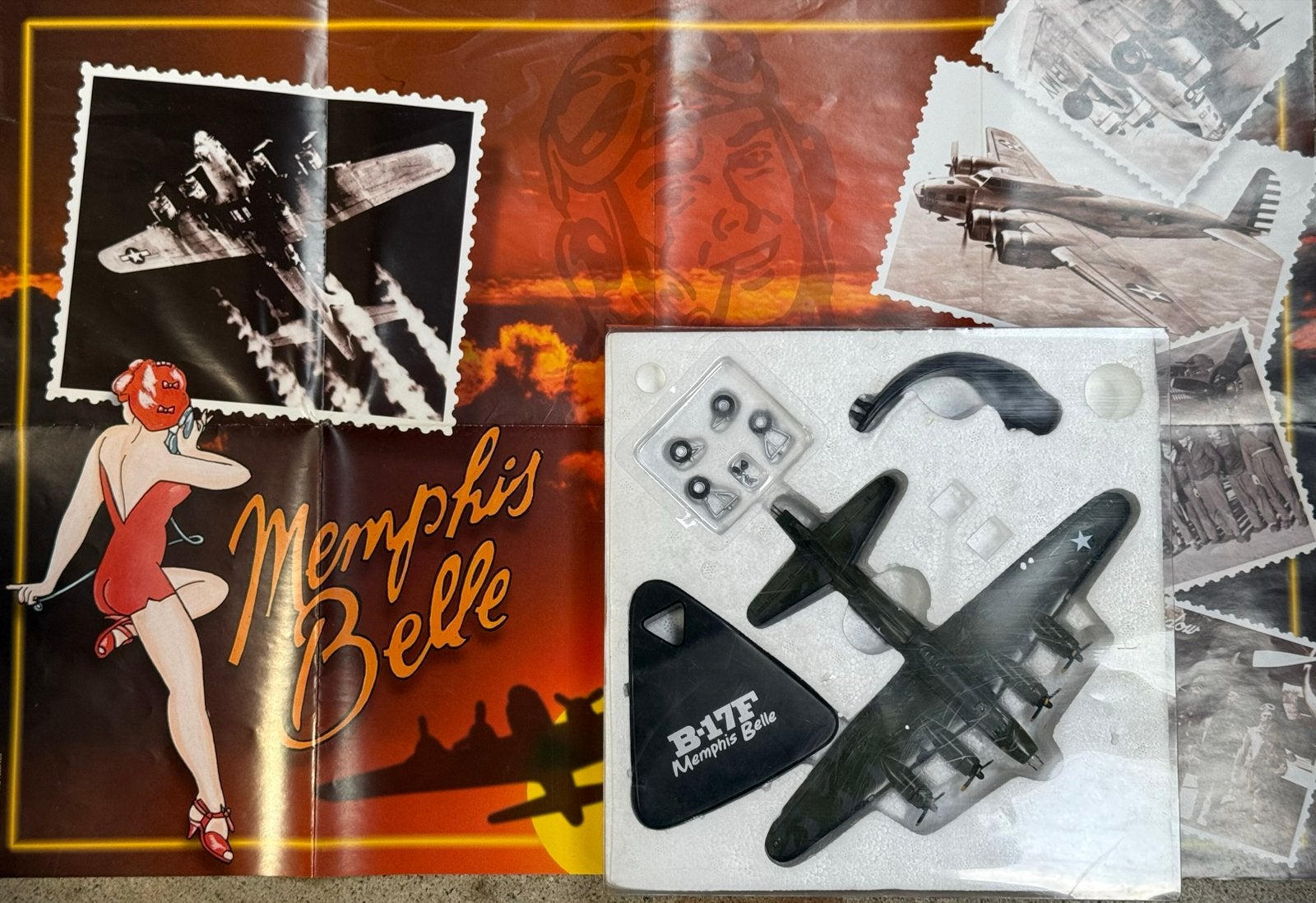 Fraai metalen model B-17F bommenwerper - Memphis Belle, Overige merken, Nieuw, Ophalen of Verzenden, Vliegtuig