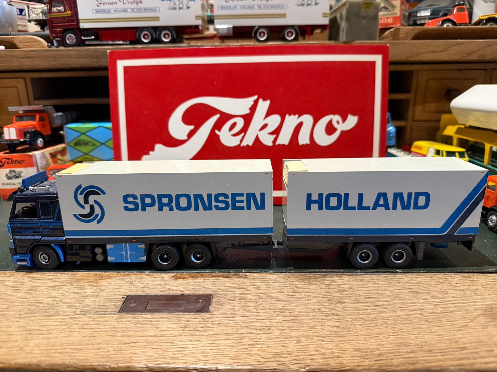 TEKNO SCANIA 143 STREAMLINE SPRONSEN HOLLAND, Ophalen of Verzenden, Zo goed als nieuw, Bus of Vrachtwagen, Tekno