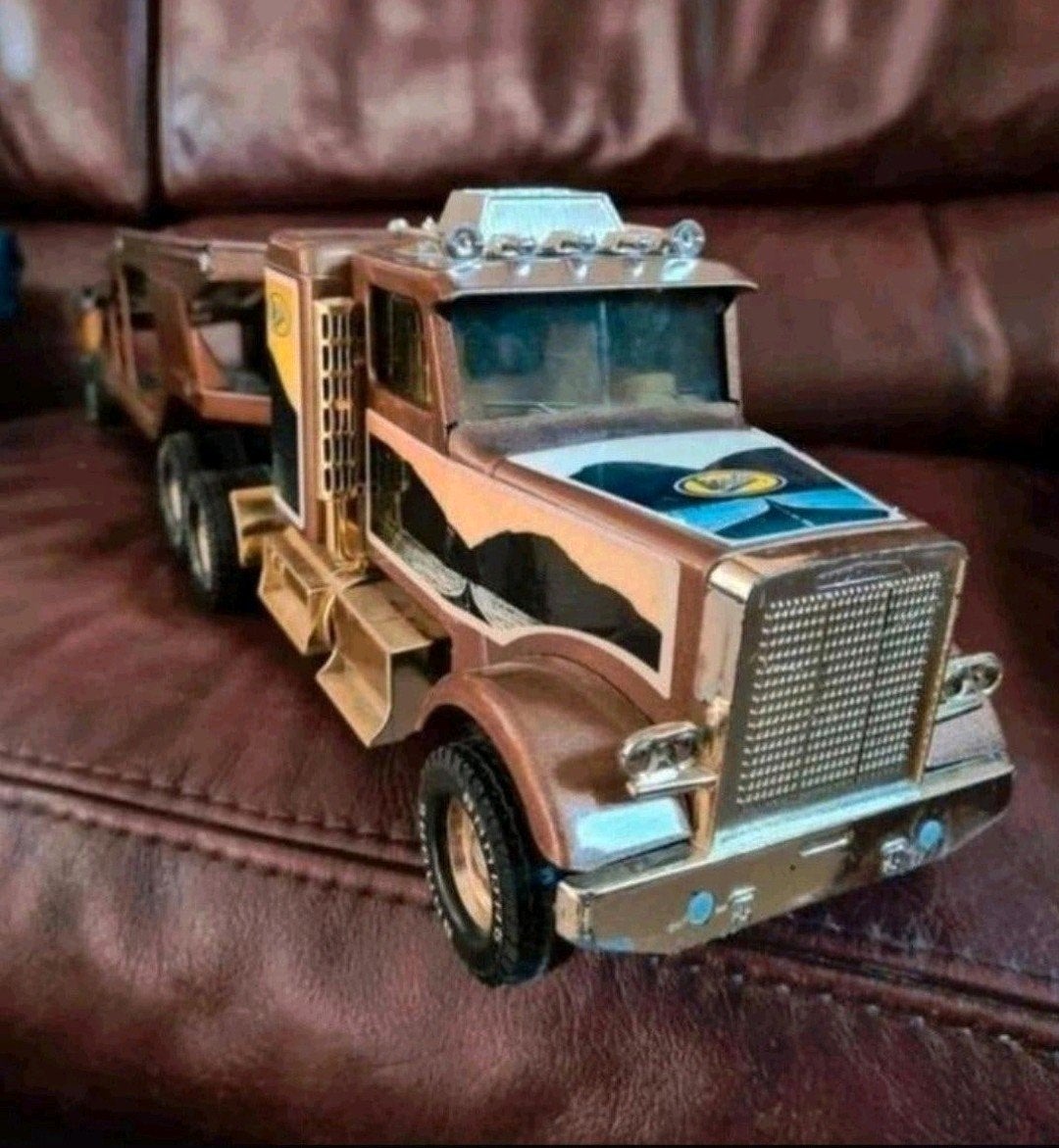 Prachtige,Nylint USA Truck met Trailer Bandag,in metaal 63 c, Ophalen of Verzenden, Groter dan 1:32, Truck, Overige merken