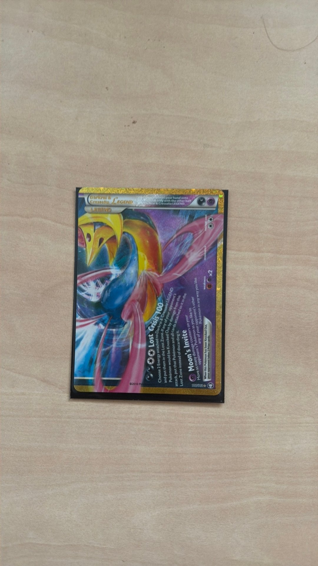 Darkrai & Cressella Legend 30th Celebration Pokemon 100/102, Ophalen of Verzenden, Zo goed als nieuw, Losse kaart