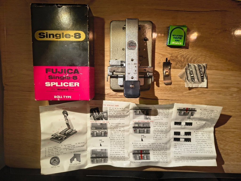Fujica Single-8 Splicer - Film las/plak apparaatje, Verzenden, 8mm, Overige typen