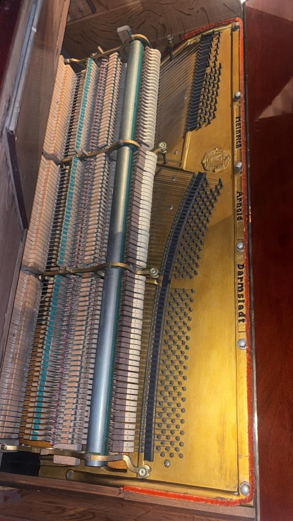 piano, Muziek en Instrumenten, Piano's, Ophalen, Gebruikt, Bruin, Piano