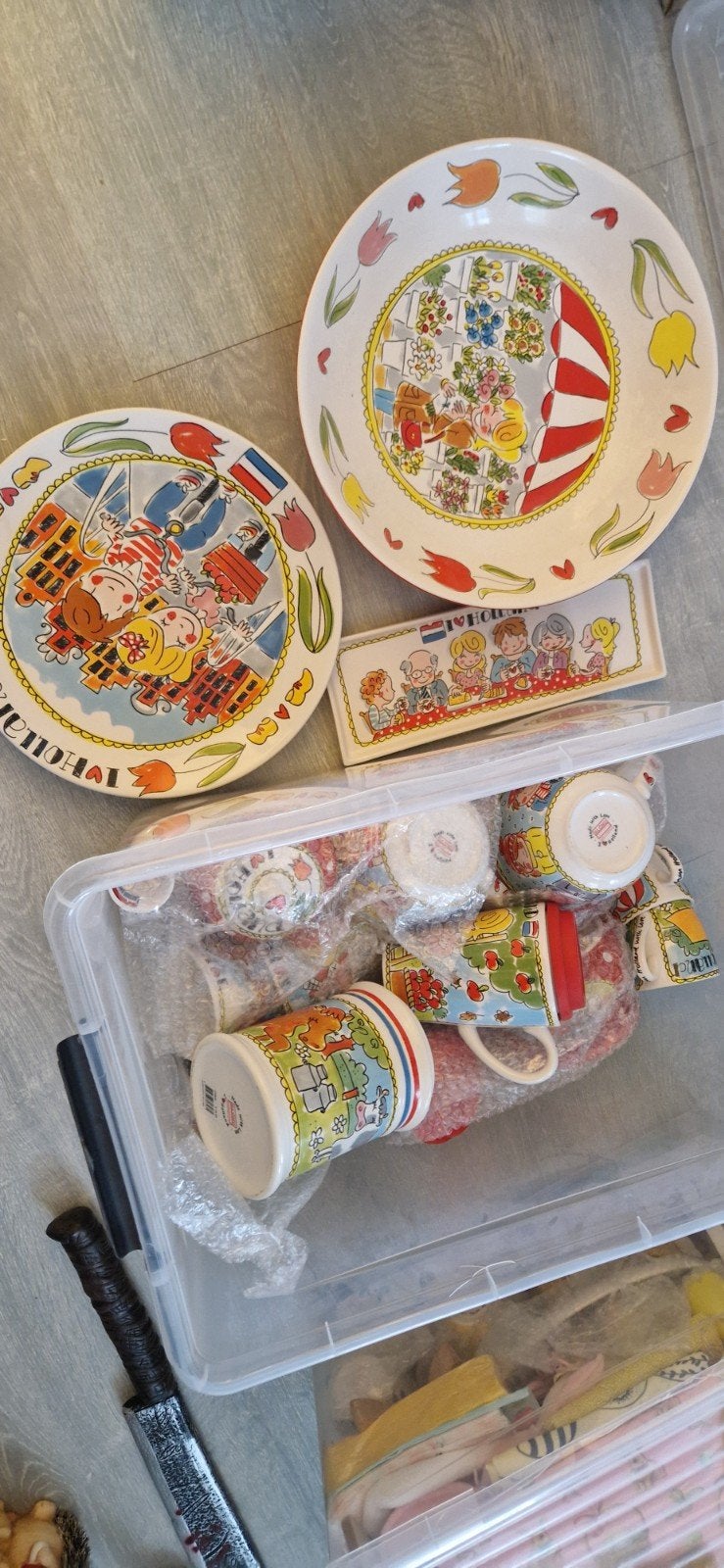 Blond Amsterdam I Love Holland Servies Set, Huis en Inrichting, Keuken | Servies, Ophalen, Zo goed als nieuw, Aardewerk, Blond Amsterdam
