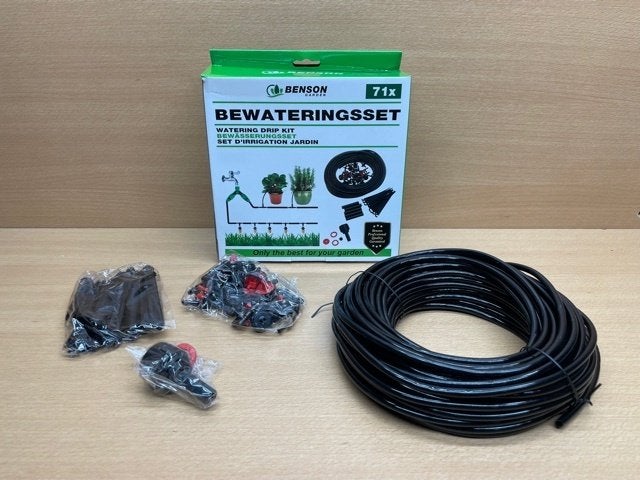 Bewateringsset 15m 71 dlg., Tuin en Terras, Druppelsystemen, Eddiys, Espel, Nieuw, Info@eddiys.eu