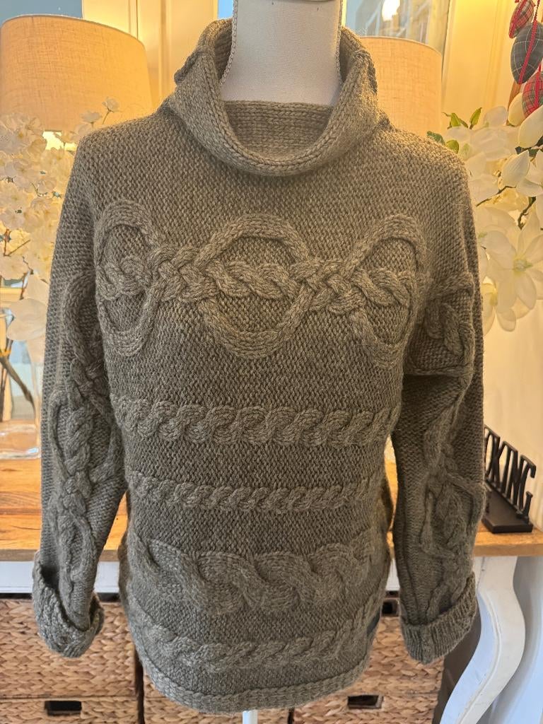 Prachtige, Bruin-Grijze alpaca trui Marc O'Polo, 38/M, ZGAN., Kleding | Dames, Ophalen of Verzenden, Nieuw, Maat 38/40 (M), Bruin