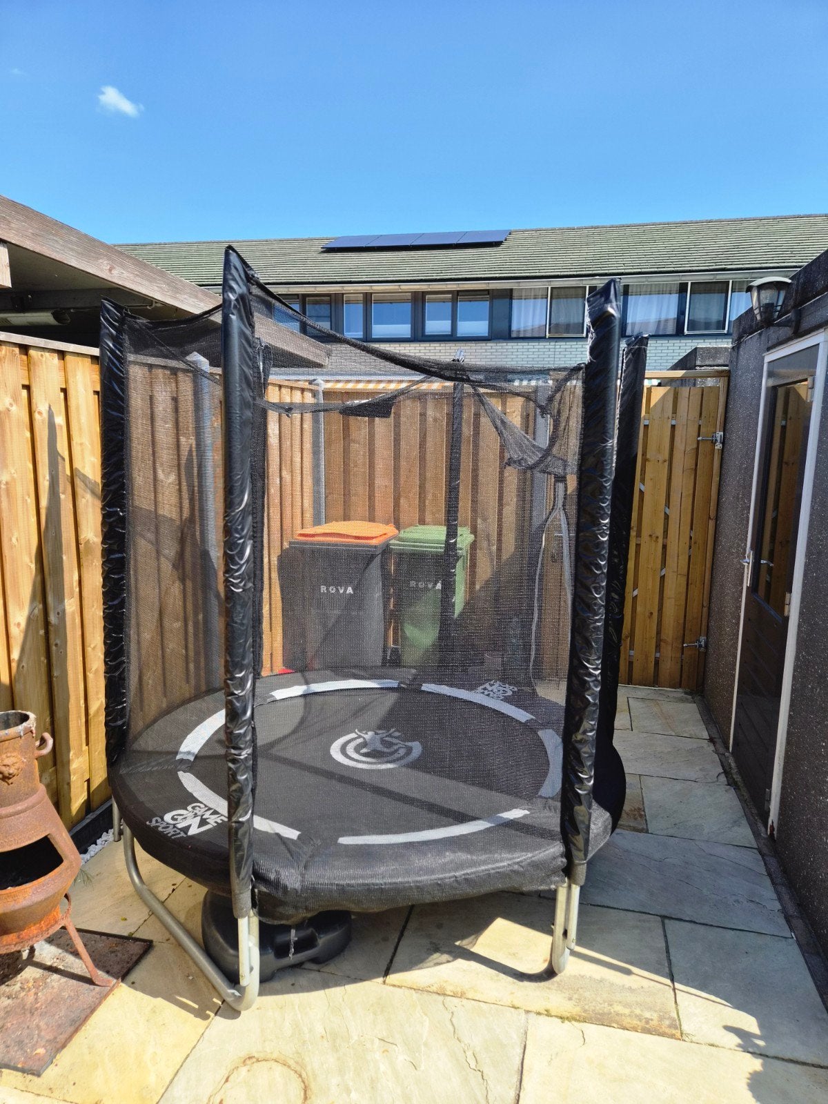 Game on Sport Trampoline met Veiligheidsnet, Ophalen, Gebruikt