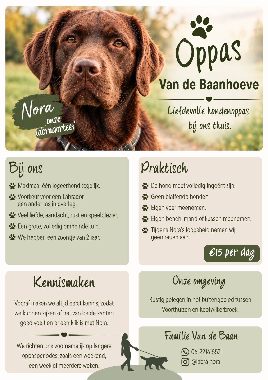 Oppas voor uw lieve labrador!, Ophalen
