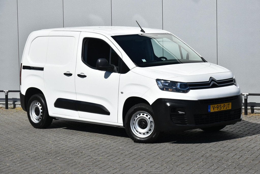 Citroen Berlingo 1.5 HDI Airco Cruise PDC 3 Persoons Marge, Auto's, Lichtsensor, Stof, Gebruikt, Zwart