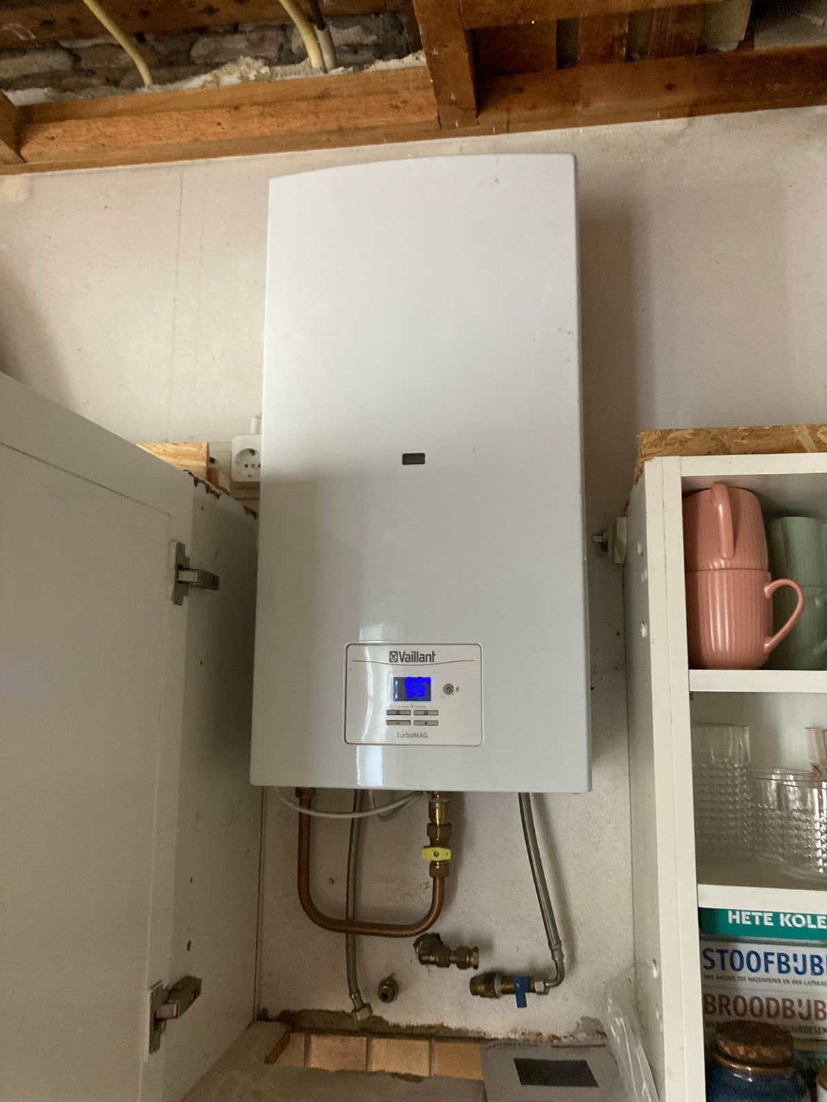 Turbo mag Valliant Gas geiser met gesloten verbrandingskamer, Minder dan 20 liter, Ophalen, Geiser