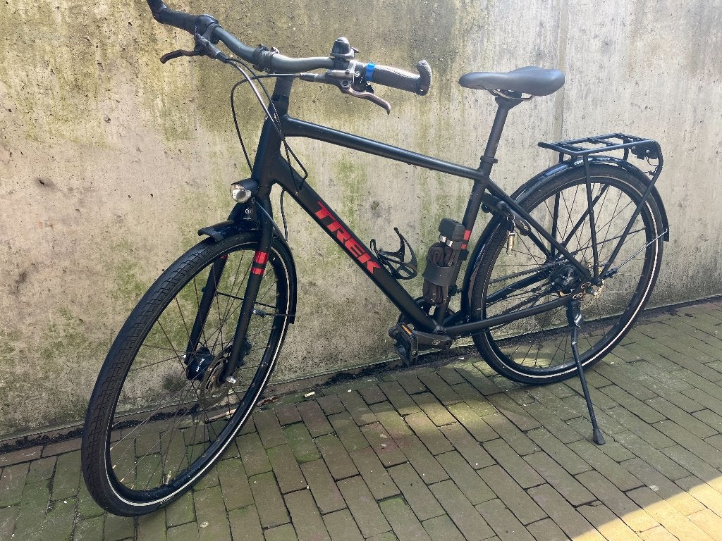 TREK district 3 herenfiets, Gebruikt, Versnellingen, Schijfrem, Ophalen