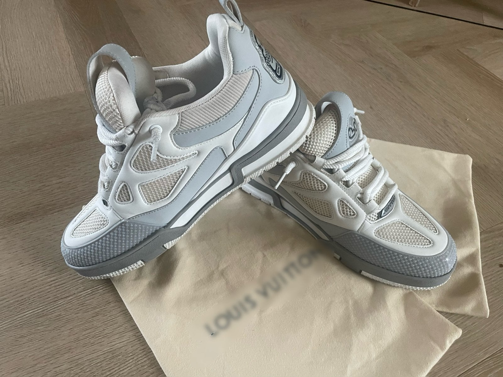 Louis Vuitton Skates Maat 44, Ophalen of Verzenden, Zo goed als nieuw, Wit, Sneakers of Gympen