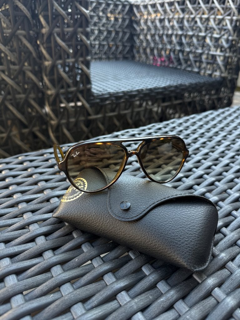 Ray Ban zonnebril, Zonnebril, Bruin, Verzenden, Zo goed als nieuw