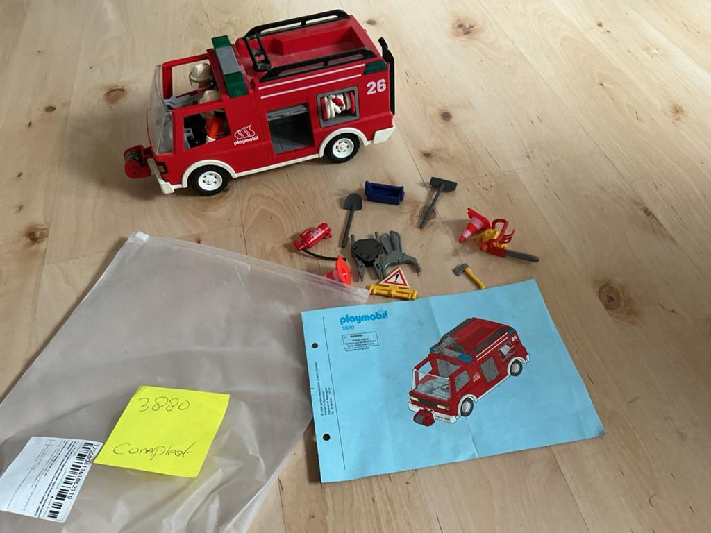 Playmobil - brandweerauto - bluswagen - nummer 3280, Kinderen en Baby's, Speelgoed | Playmobil, Gebruikt, Complete set, Ophalen of Verzenden