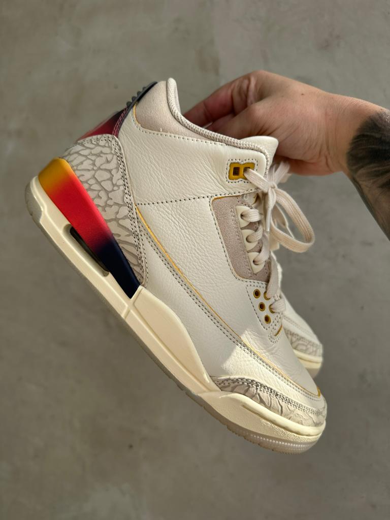 J Balvin x Nike Air Jordan 3 'Medellín Sunset' maat 39, Kleding | Dames, Schoenen, Zo goed als nieuw, Sneakers of Gympen, Ophalen of Verzenden