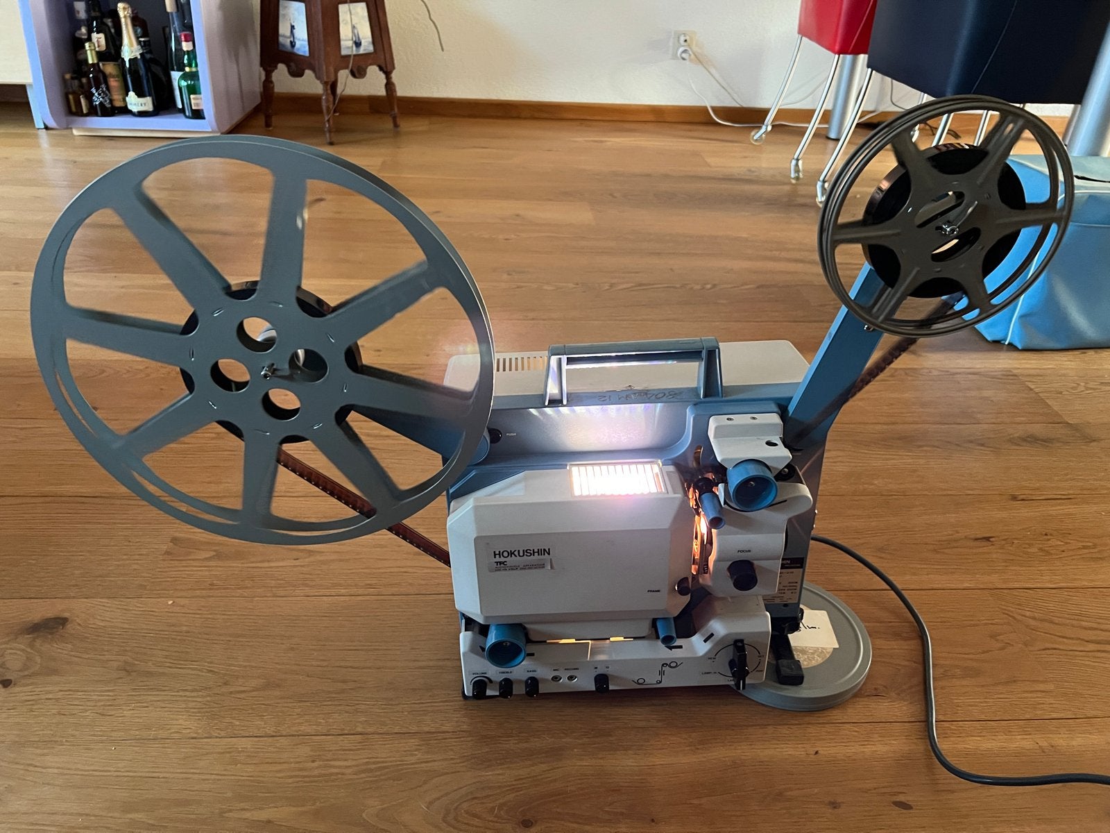 Hokushin 16mm geluidsprojector SC-210 M met accessoires, Ophalen, Zo goed als nieuw, Overige typen