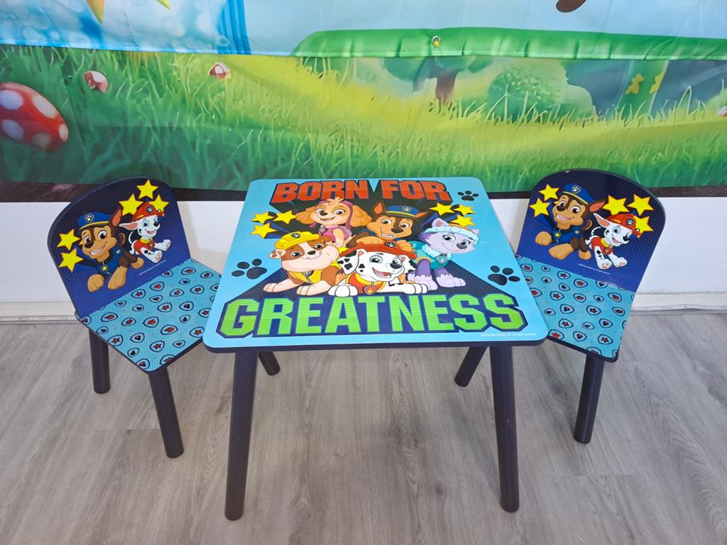 Paw Patrol tafel met stoeltjes, Kinderen en Baby's, Kinderkamer | Tafels en Stoelen, Ophalen of Verzenden, Zo goed als nieuw, Tafel(s) en Stoel(en)