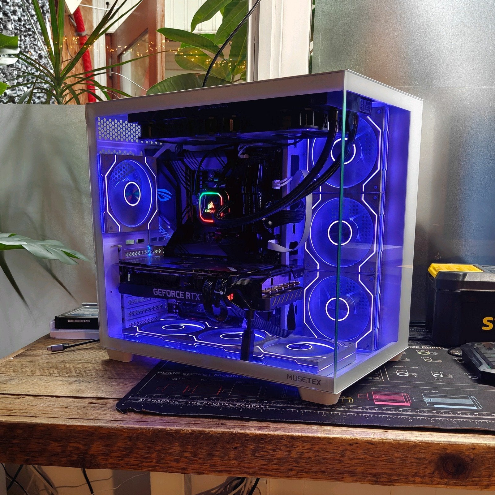 rtx 3080 Ryzen 9 3900 XT 32gb 1tb M2 white game pc, 32 GB, Ophalen of Verzenden, Zo goed als nieuw, AMD Ryzen 9