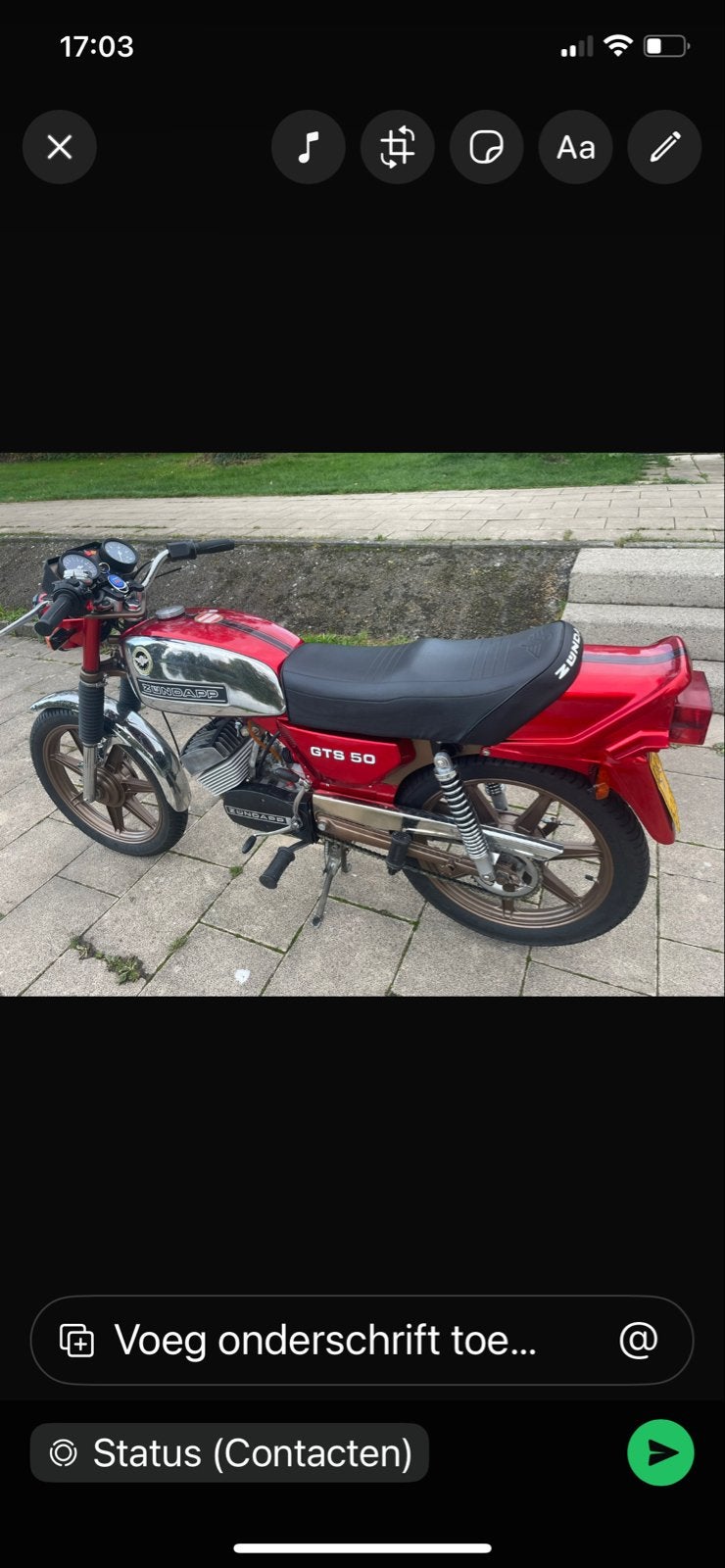 Zundapp GTS 50 - Klassieke bromfiets in topstaat, Ophalen of Verzenden, Zo goed als nieuw, Overige typen