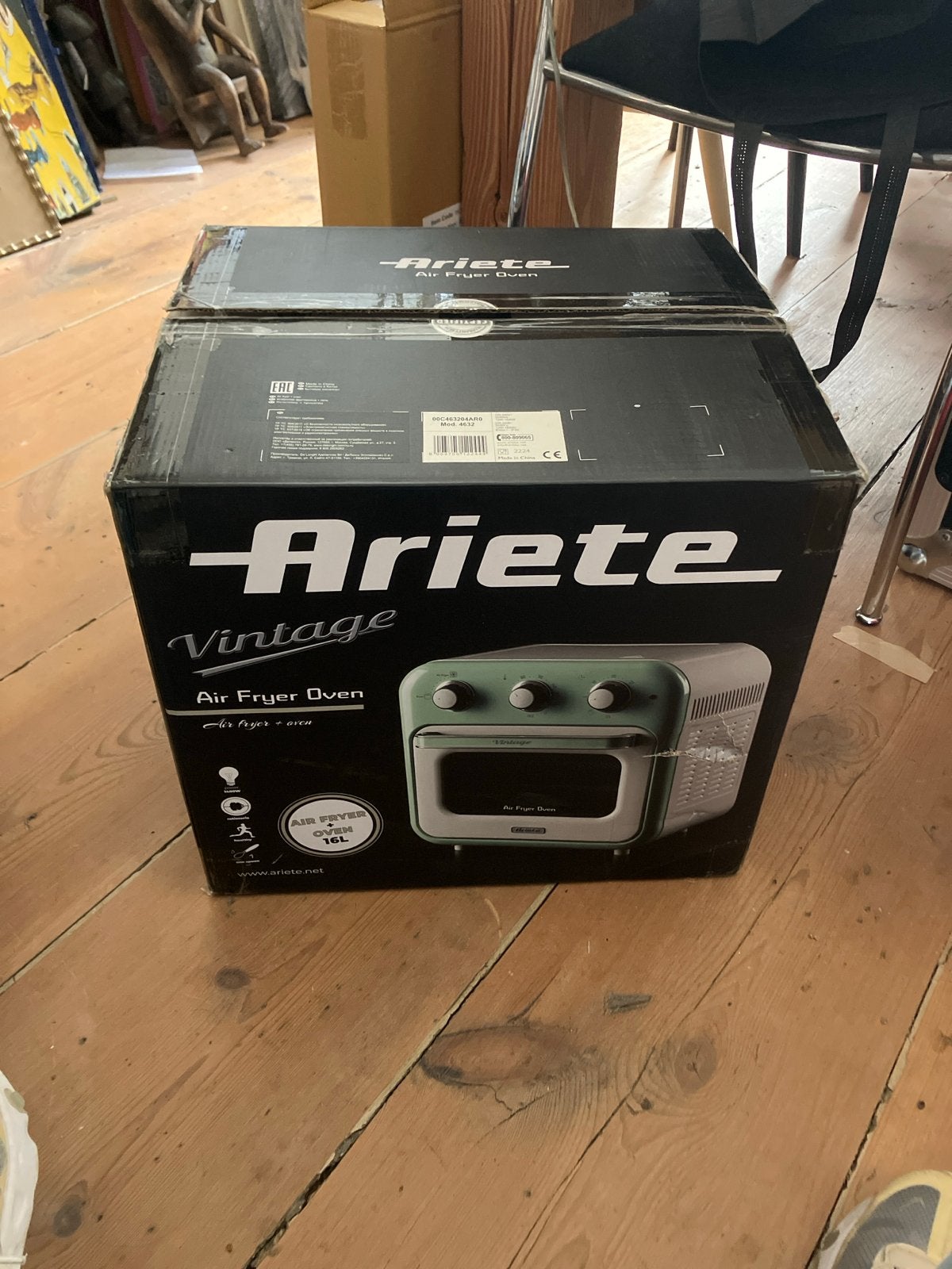 Ariete Vintage Air Fryer Oven  16L - Nieuw in doos, Witgoed en Apparatuur, Airfryers, Ophalen, Nieuw, Airfryer