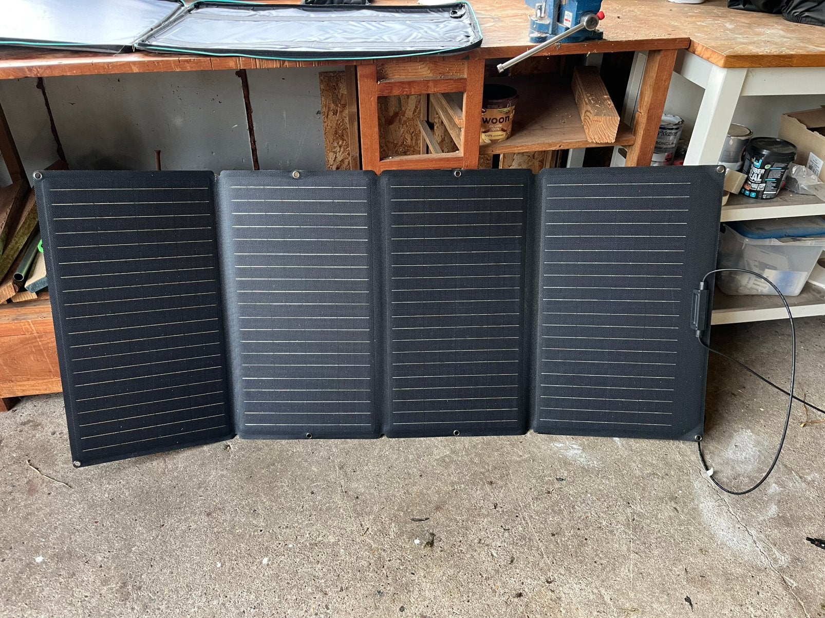 1 stuks Ecoflow draagbaar en opvouwbaar zonnepaneel 160 Watt, Caravans en Kamperen, Ophalen, Zo goed als nieuw