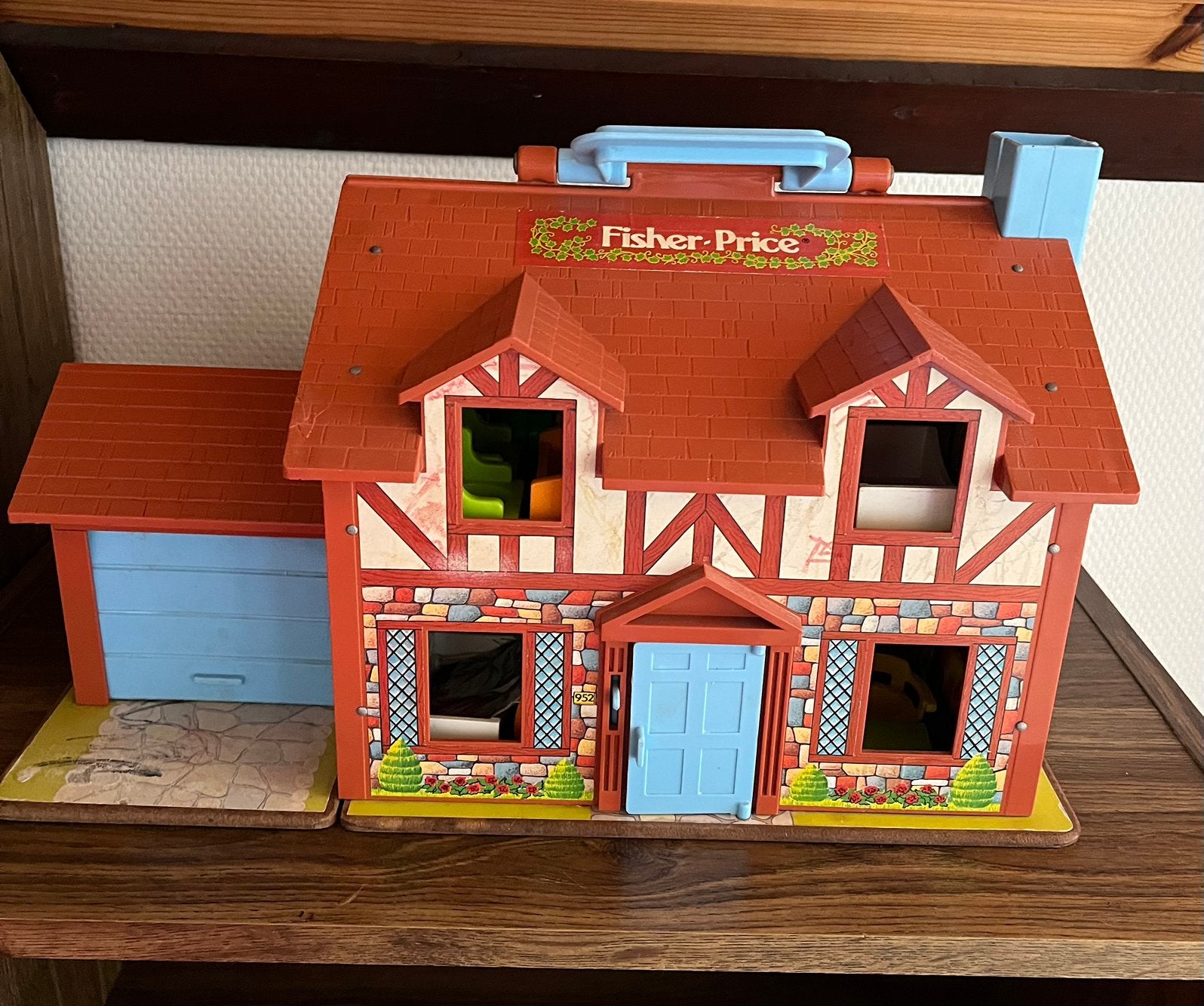 Fisher price retro draagbaar poppenhuis, Ophalen, Gebruikt, Poppenhuis